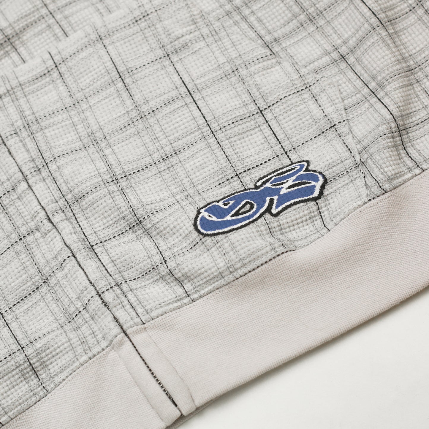 Check Waffle Hood (Grey)