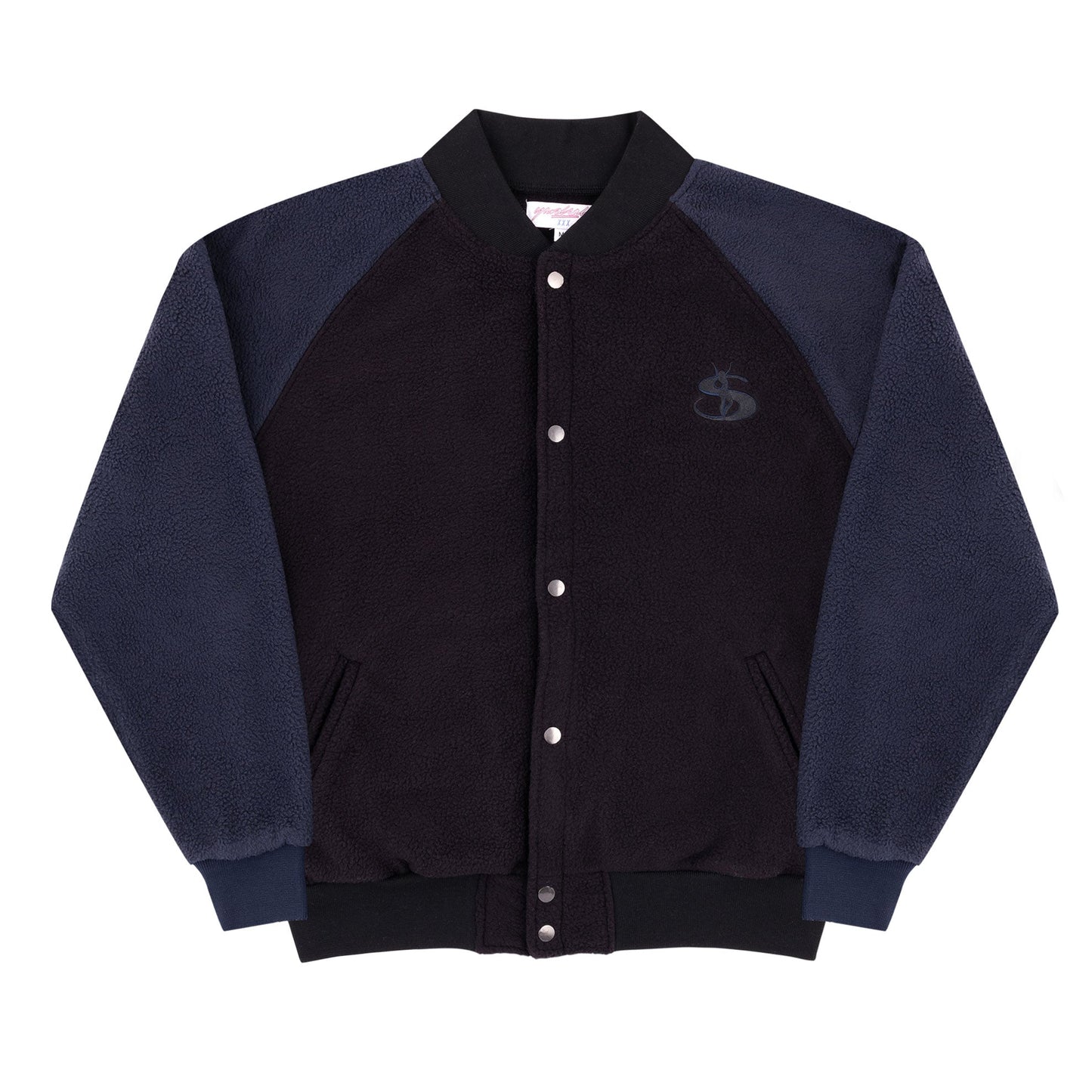 Fleece Bomber (Black/Navy)