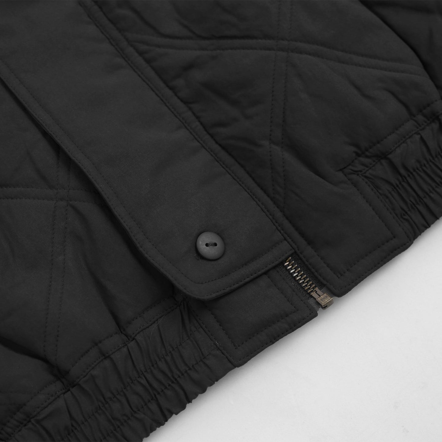 Diamond Quilted Jacket (Black)