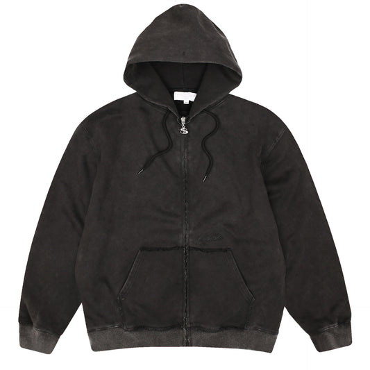 Raw Edge Hood (Black)