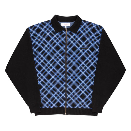 Riviera Zip Knit (Black/Blue)