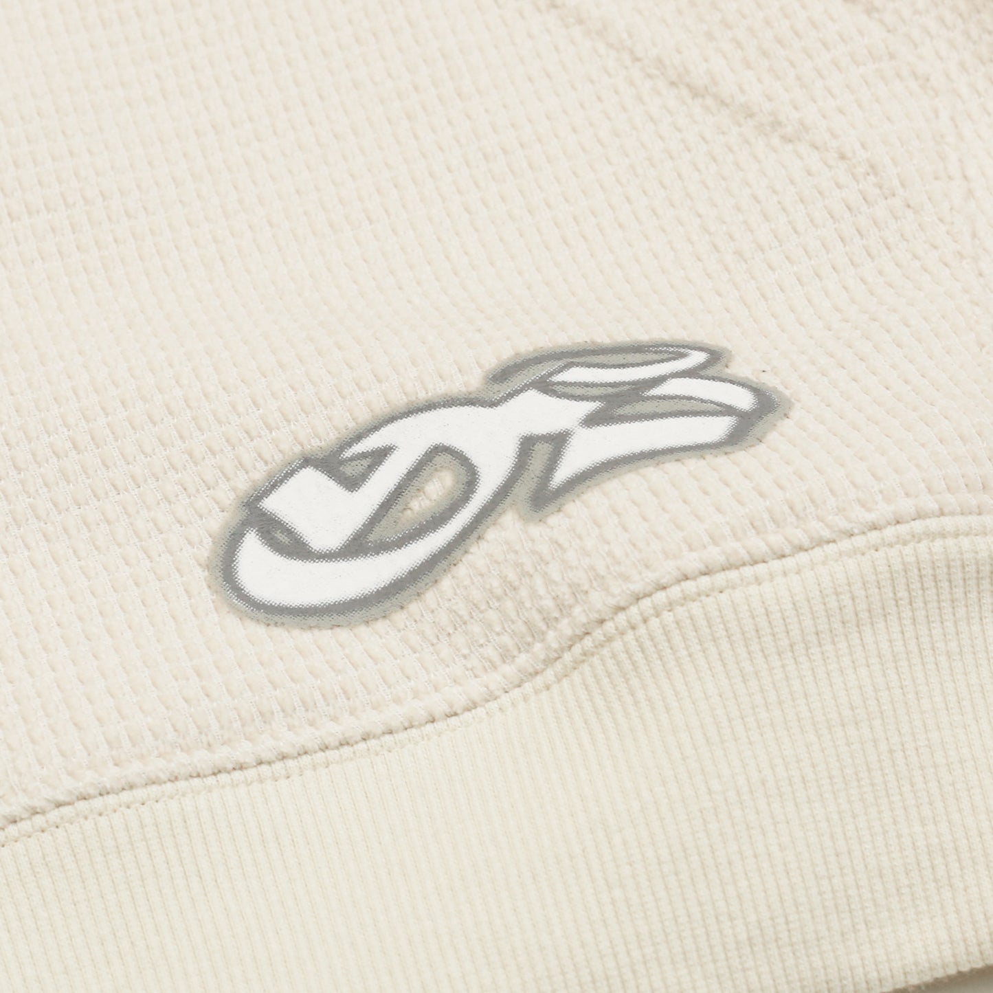 Sprayed Waffle Hood (Off-White)