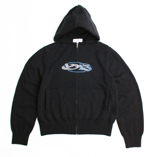 GLITZ KNITTED HOOD (BLACK)