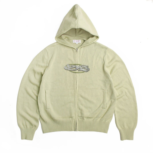 GLITZ KNITTED HOOD (LIME)