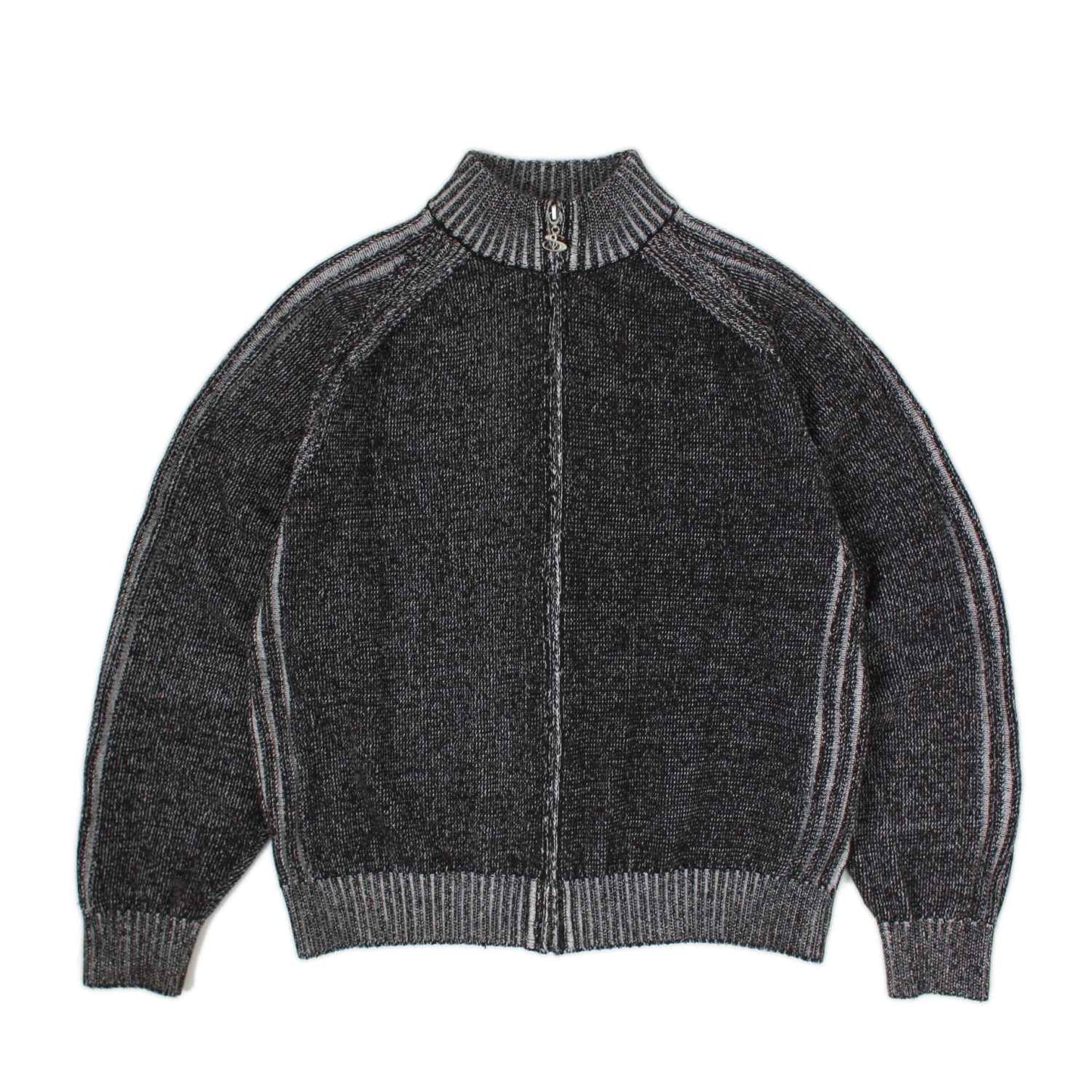 HEATHERED PHANTASY FULL-ZIP (BLACK/STONE)